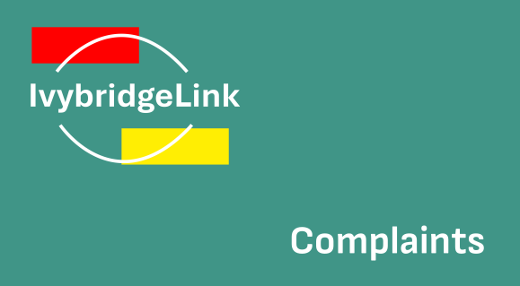 A graphic of the IvybridgeLink logo and the word 'Complaints' for the complaints policy download